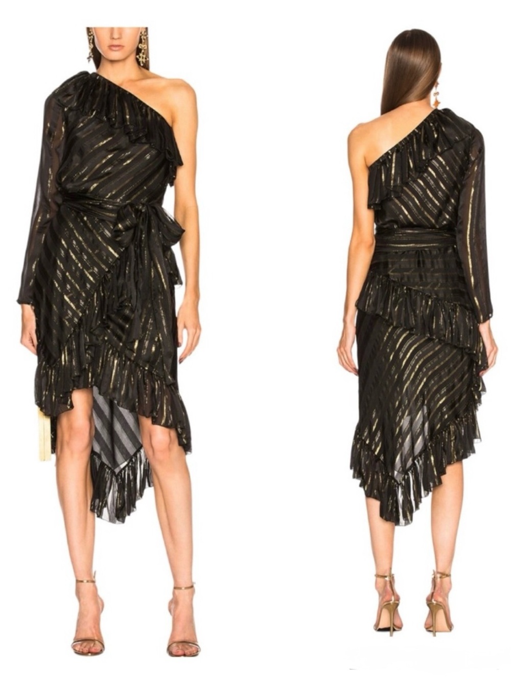 PHILOSOPHY DI LORENZO SERAFINI One Shoulder Asymmetrical Dress